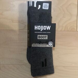 Hollow Gray Performance Alpaca Boot Socks